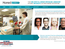Tablet Screenshot of korrectdirect.com